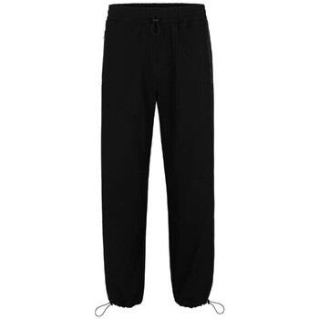 Pantalon BOSS PANTALON DÉPERLANT NOIR GENDO242 AVEC BAS DE JAMBES AJU