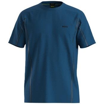 T-shirt BOSS T-SHIRT REGULAR FIT TEE TAPE BLEU