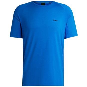 T-shirt BOSS T-SHIRT TEE ACTIVE 4 BLEU EN MATIÈRES STRETCH PERFORMAN