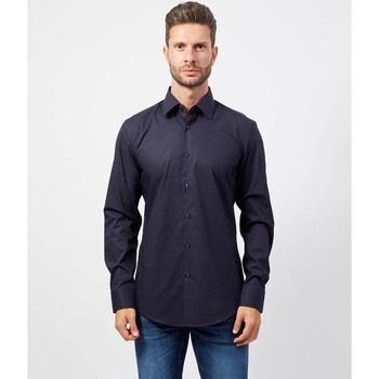 Chemise BOSS Chemise homme coupe slim en popeline de coton