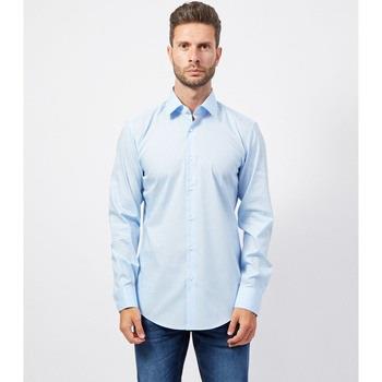 Chemise BOSS Chemise homme coupe slim en popeline de coton