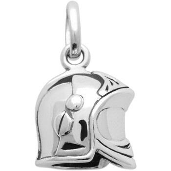 Pendentifs Brillaxis Pendentif casque de pompier argent