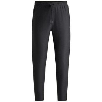 Pantalon BOSS BAS DE SURVÊTEMENT ACTIVE STRETCH NOIR AVEC DÉTAILS RÉF