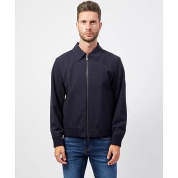 Blouson BOSS Veste imperméable bleue avec col