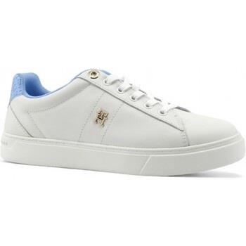 Chaussures Tommy Hilfiger Sneaker Donna Ecru Vessel Blue FW0FW07999