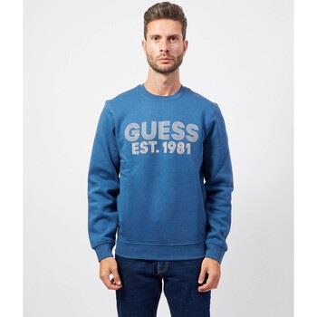 Sweat-shirt Guess Sweat-shirt pour hommes en coton mélangé avec logo