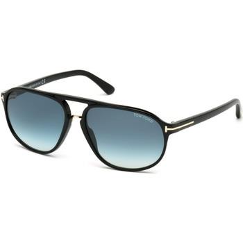 Lunettes de soleil Tom Ford FT0447 JACOB Lunettes de soleil, Noir/Vert...