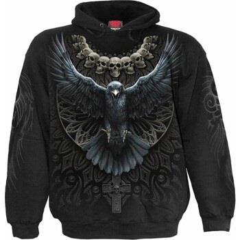 Sweat-shirt Spiral Raven Skull