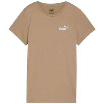 T-shirt Puma TEE-SHIRT ESSENTIAL+ EMBROIDERY MARRON - OAK BRANCH - L