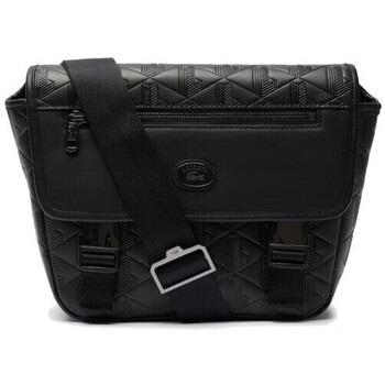 Sac bandoulière Lacoste PETIT SAC MESSENGER NOMOGRAMME NOIR