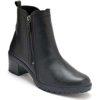 Boots Pediconfort Boots double zip tout cuir