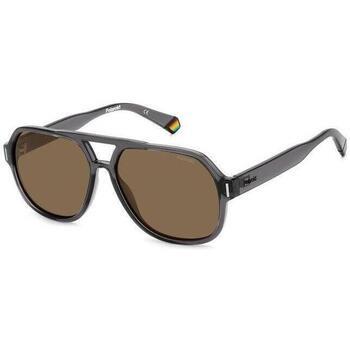 Lunettes de soleil Polaroid PLD 6193/S Lunettes de soleil, Gris/Marron...