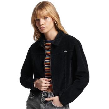 Veste Superdry Veste courte velours côtelé femme Vintage