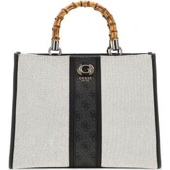 Sac Guess Kerima 2 Borsa Tote Donna Natural Coal Logo AG933722