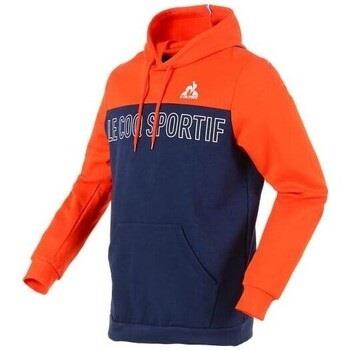 Sweat-shirt Le Coq Sportif SWEATSHIRT N1 M - ORANGE/NEW OPTICAL WHITE ...