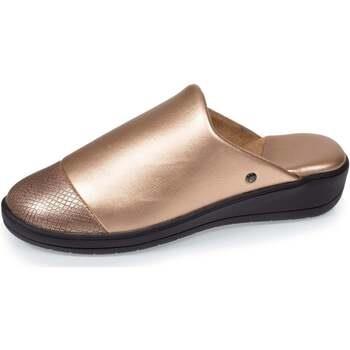 Chaussons Isotoner Chausson mules talon Femme Doré