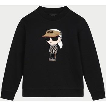 Sweat-shirt enfant Karl Lagerfeld Sweat col rond noir pour garçon