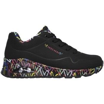 Baskets Skechers BASKETS UNO AIR LOVING LOVE NOIR