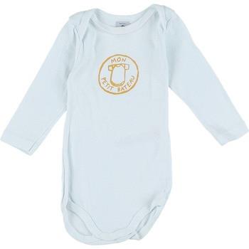 Bodys Petit Bateau Body blanc, moutarde