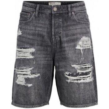 Short Jack &amp; Jones 12212979 TONY-BLACK DENIM