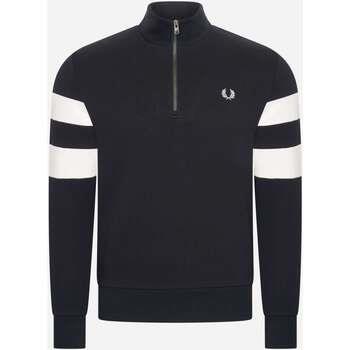 Pull Fred Perry Demi-fermeture à glissière sur la manche - sweat