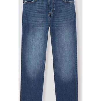 Jeans Promod Jean blanc droit taille haute