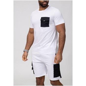 Ensembles de survêtement Kebello Ensemble Short,T-shirt Blanc H