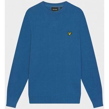 Pull Lyle &amp; Scott KN400VC CREW NECK COTTON MERINO-X19. DOLOMITE BL...