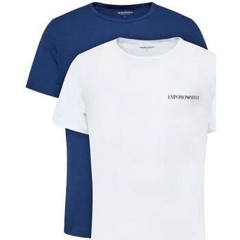 T-shirt Emporio Armani Lounge 2 Pack Crew T-Shirts White/Blue