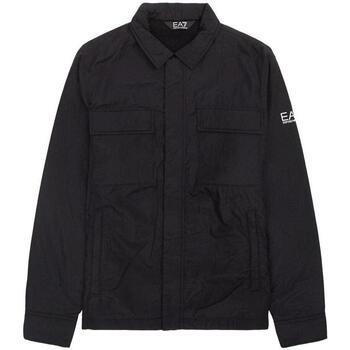 Blouson Ea7 Emporio Armani Chest Pocket Overshirt Jacket Black