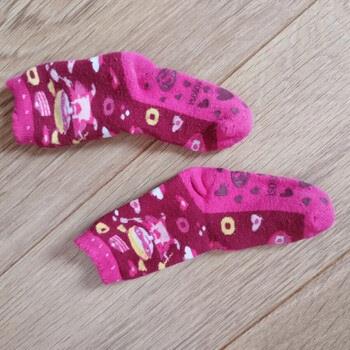 Chaussettes enfant Isotoner Chaussettes antidérapantes rose Isotoner -...