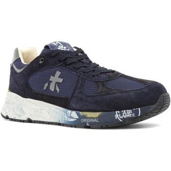 Chaussures Premiata Running Suede Sneaker Uomo Blue MASE-6887