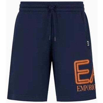 Short Emporio Armani EA7 Short Armani EA7 homme bleu et orange 3DPS76