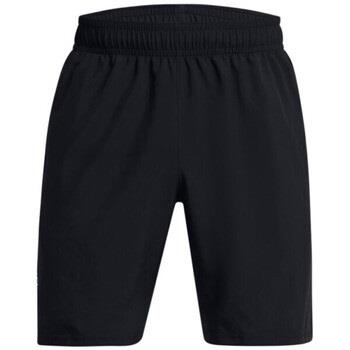 Short Under Armour SHORT NOIR ET JAUNE WOVEN WORDMARK