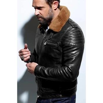 Veste Daytona PIRATE FUR LAMB ERMIS BLACK