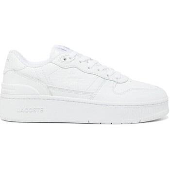 Baskets Lacoste BASKETS T-CLIP PLATFORM FEMME EN CUIR BLANCHES