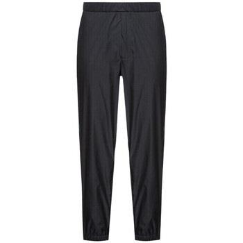 Pantalon BOSS PANTALON NOIR AVEC MOTIFS T_LOTUS