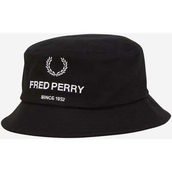 Casquette Fred Perry Chapeau en toile de coton - noir