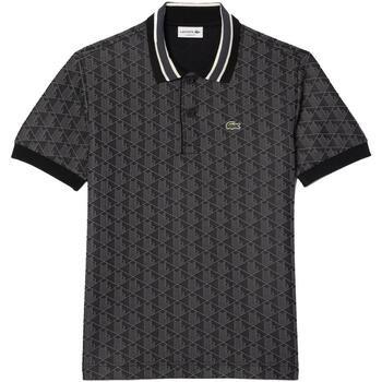 Polo Lacoste Polo monogramme classic fit a col contraste