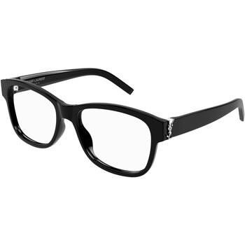 Lunettes de soleil Saint Laurent SL M132 Cadres Optiques, Noir/Transpa...