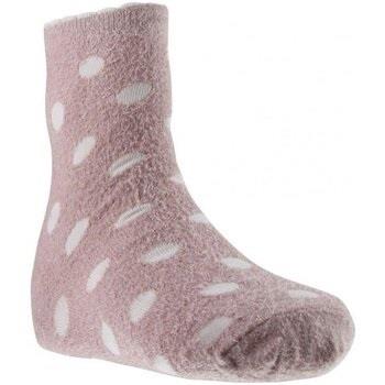 Chaussettes enfant Twinday Chaussettes Fille FOURRURE POIS pâle