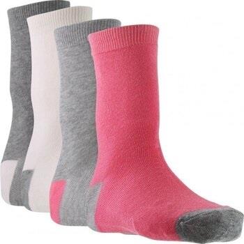 Chaussettes enfant Twinday 4 paires de Chaussettes Fille BICOLORES Ros