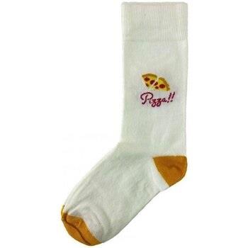 Chaussettes Les Limousines Chaussettes Homme PIZZA Moutarde