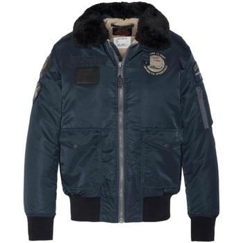 Veste Schott Blouson Aviateur Homme Ohara Ref 47280 Marine