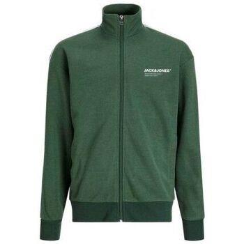 Sweat-shirt enfant Jack &amp; Jones 12249868 PANEL ZIP-DARK GREEN