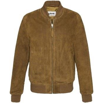 Blouson Schott Blouson bombers en cuir ref_50365 Rust