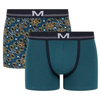 Boxers Mariner Lot de 2 shortys en coton bio fantaisie florale et uni