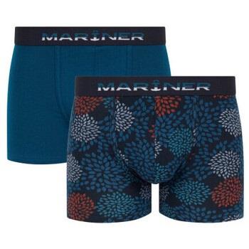 Boxers Mariner Lot de 2 shortys en coton bio fantaisie dahlia et uni