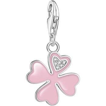 Pendentifs Thomas Sabo Pendentif Charm Trèfle rose OZ