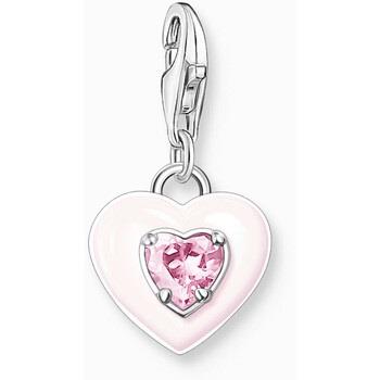 Pendentifs Thomas Sabo Pendentif Charm coeur émail rose